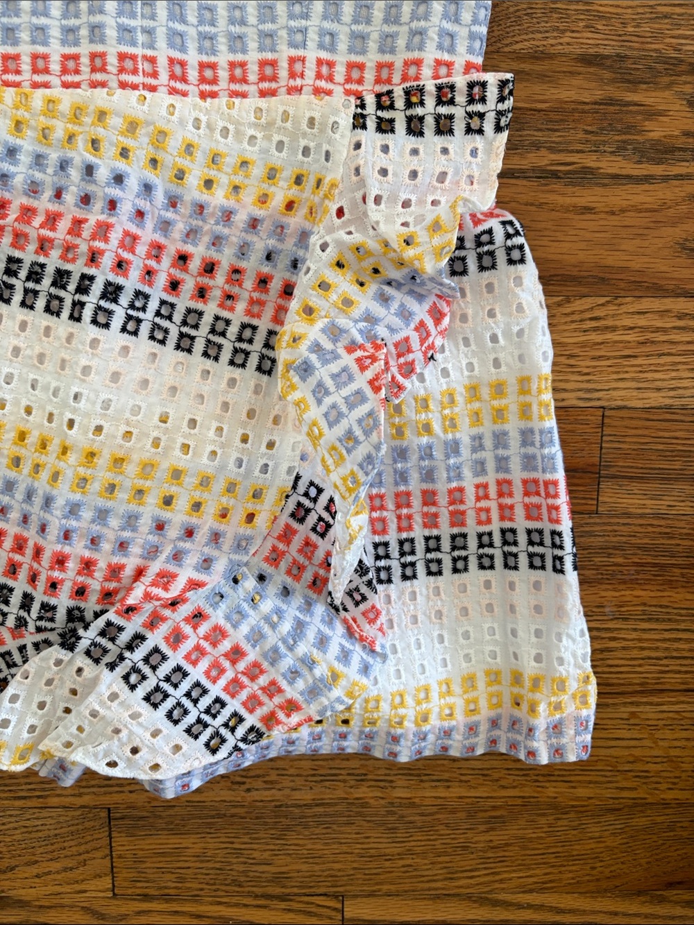 AMANDA UPRICHARD Trisha Neopolitan Stripe Eyelet S - Picture 2 of 5